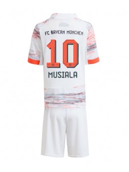 Bayern Munich Jamal Musiala #10 Replika Borta Kläder Barn 2025-26 Kortärmad (+ byxor)